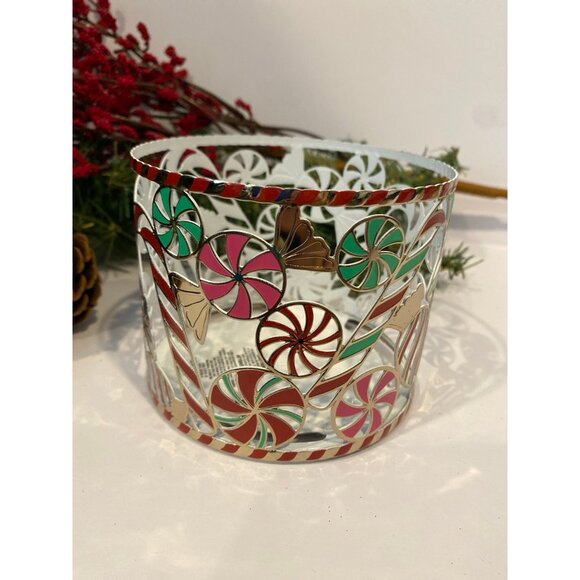 Bath & Body Works Christmas Holiday 3 Wick Candle Holder - Picture 3 of 9
